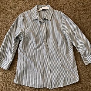 Van Heusen stripped buttoned blouse